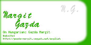 margit gazda business card